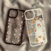 Cute Christmas Tree & Gingerbread Phone Case for iPhone